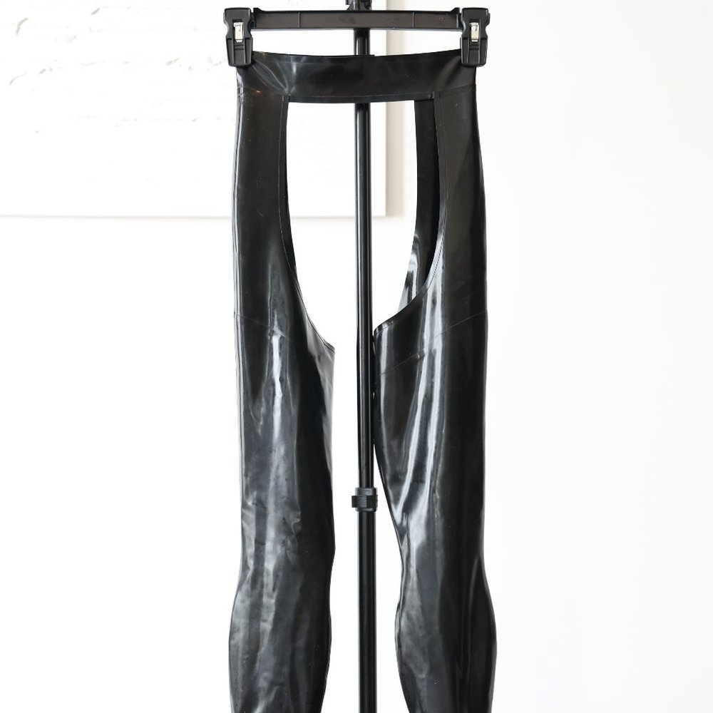 Anoeses Latex Stockings "Stella005" Chaps - Small - Black - Discontinued